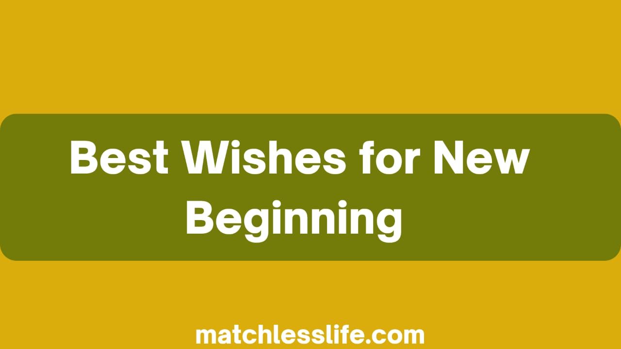 Best Wishes for New Beginning