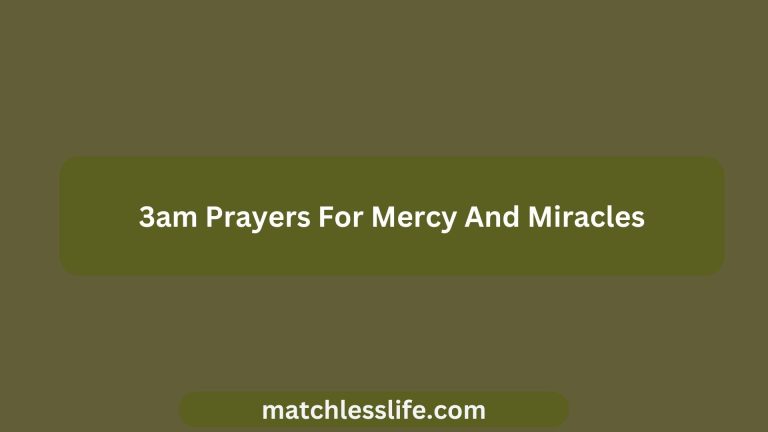 70 Powerful 3am Prayers For Mercy And Miracles