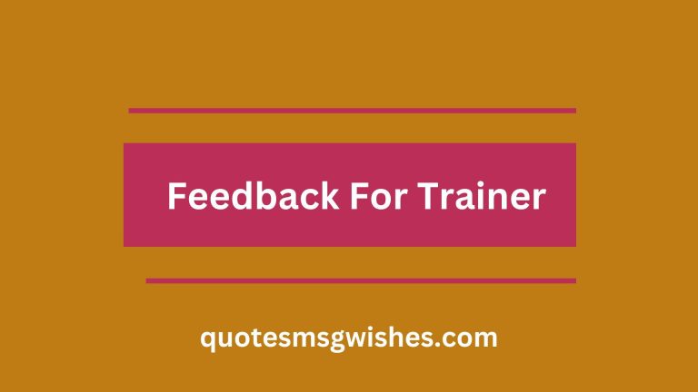 50 Samples Positive Feedback For Trainers or Facilitators