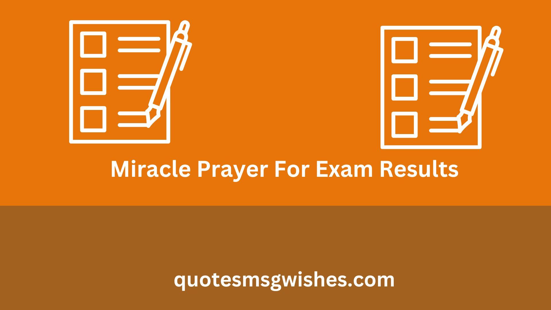 Miracle Prayer For Exam Results